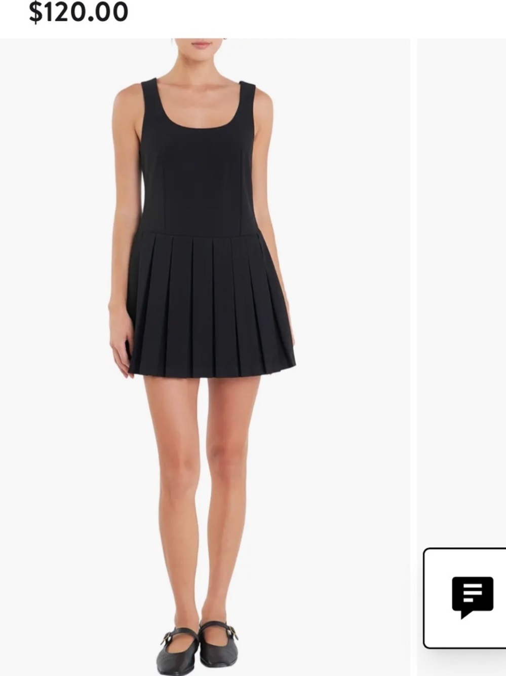Black Pleated Sleeveless
Minidress English Factory spring $120 party Tuckernuck